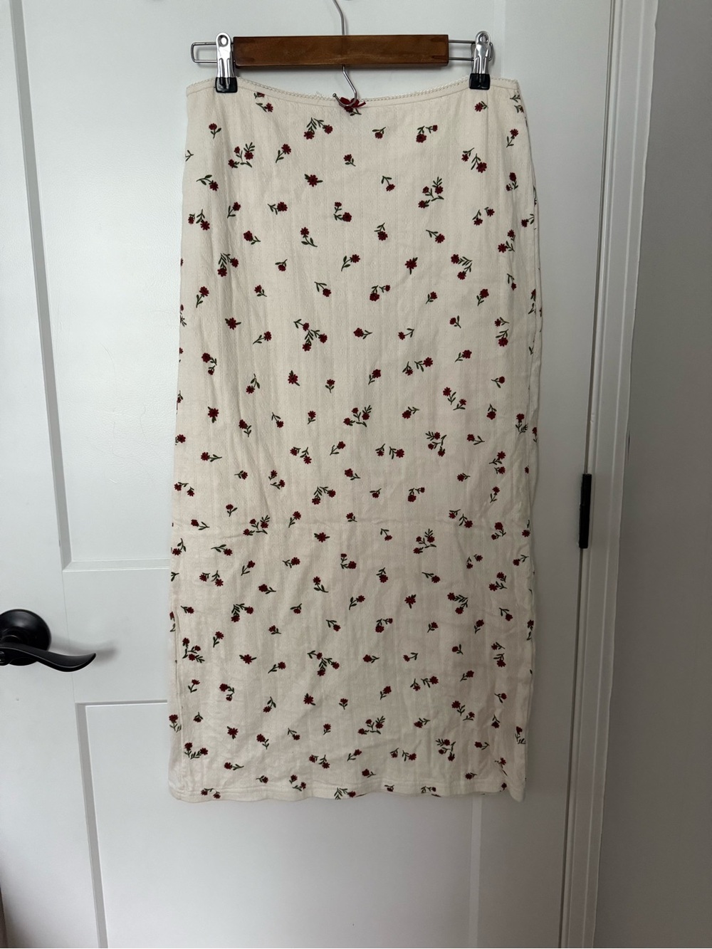 Daisy Street Set Cream Floral Midi Skirt & Strapless Top